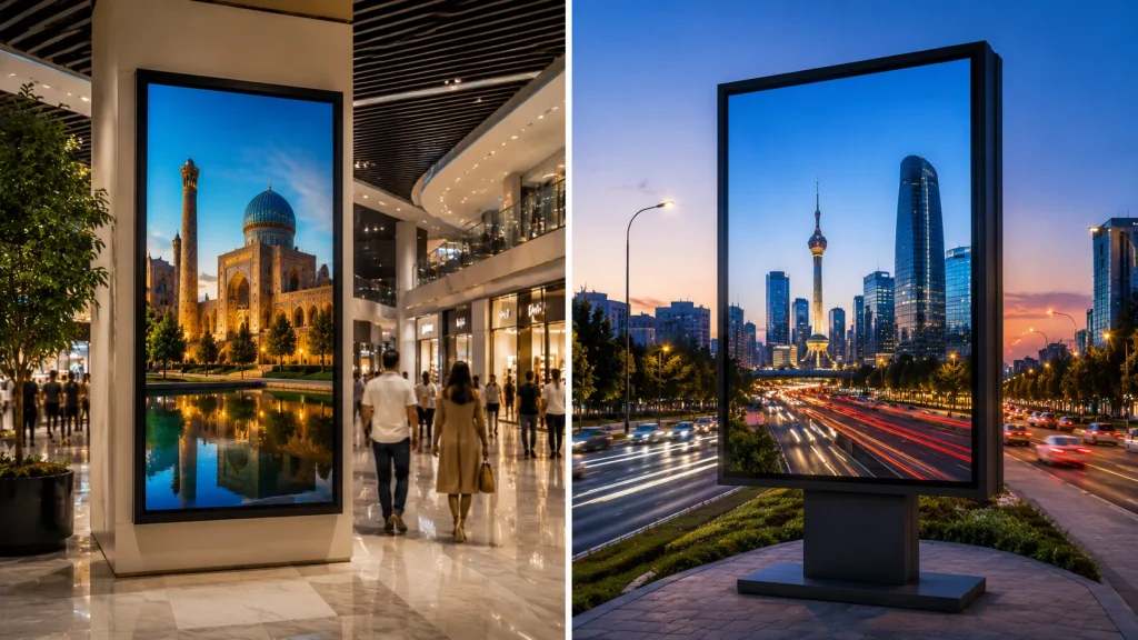 Ozbekistonda va Toshkentda indoor va outdoor reklama — qayerdan kafolat bilan?