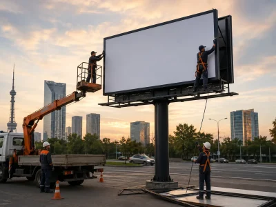 Наружная реклама в Узбекистане: монтаж и демонтаж наружной рекламы